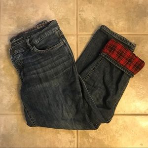 Eddie Bauer Flannel Lined Jeans